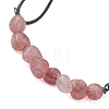 Natural Gemstone Chip Beads Link Bracelets BJEW-JB13310-4