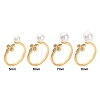 Brass Micro Pave Clear Cubic Zirconia Peg Bails Cuff Finger Ring Settings X-KK-S360-014-NF-5