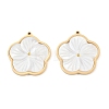 Natural White Shell Pendants STAS-C158-07B-G-1