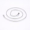 Non-Tarnish 304 Stainless Steel Snake Chain Necklaces NJEW-E122-32A-1