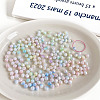 UV Plating Iridescent Acrylic Beads X-OACR-H038-29-1
