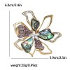 Alloy Rhinestone Brooch PW-WG722E4-01-3