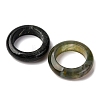 Natural Indian Agate Plain Band Ring for Women RJEW-P044-01A-12-2