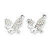 Animal Theme UV Plating Alloy Crystal Rhinestone Pendants ALRI-T012-07J-P-1