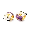 Alloy Enamel European Beads MPDL-F020-11C-MG02-2