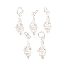 925 Sterling Silver Shell Shape Charms STER-I023-01S-02-1