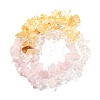 Natural Quartz Crystal & Rose Quartz & Citrine Beads Strands G-L610-A23-01-2