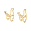 Brass Micro Pave Cubic Zirconia Cuff Earrings for Women CU-CBAE7DF-33G-4