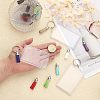 16Pcs Rectangle Acrylic Photo Frame Keychain KEYC-CA0001-34-3