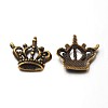 Tibetan Style Metal Alloy Crown Pendants X-K083P071-1