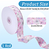 1Roll Single Face Printed Polyester Satin Ribbon SRIB-CY0001-47F-2