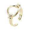 Brass Cuff Rings RJEW-F103-01-G-3