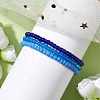 3Pcs 3 Colors Glass Seed Beaded Stretch Bracelet Sets BJEW-JB10529-02-4