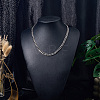 1Pc 304 Stainless Steel Cuban Link Chain Necklaces for Men Women NJEW-SP0001-23B-4