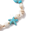 2Pcs 2 Styles Shell Beaded Bracelets BJEW-TA00589-01-4