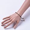 Adjustable Braided Bead Bracelets and Rings Jewelry Sets SJEW-JS01033-01-7