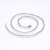 304 Stainless Steel Cable Chain Necklaces NJEW-P226-02P-01-1