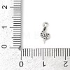 Brass Micro Pave Cubic Zirconia Charms KK-G526-04P-3