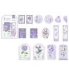 45Pcs 15 Styles Flower Theme PET Sticker PW-WG710D4-08-1