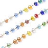 Glass Round Beaded Chains CHS-A015-01P-01-1