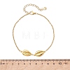 3Pcs 3 Styles Summer Beach 304 Stainless Steel Shell Shape Link Anklets for Women AJEW-AN00766-4