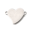 201 Stainless Steel Connector Charms STAS-B143-03G-P-1