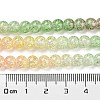 Spray Painted Crackle Glass Beads Strands DGLA-C002-6mm-06-5