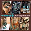 200Pcs 8 Styles Synthetic Turquoise Cabochons TURQ-PH0001-16-5