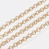Soldered Brass Coated Iron Rolo Chains CH-S125-08A-LG-2