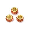 Alloy Rhinestone Clay Pave Beads ALRI-D300-04G-05-1