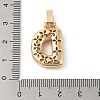 Brass Micro Pave Cubic Zirconia Pendants ZIRC-P121-01G-D-3