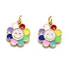 Brass Enamel Charms KK-O135-01-2