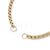 3Pcs 3 Styles 304 Stainless Steel Cable Chain & Venetian Chain & Rolo Chain Slider Bracelet Making AJEW-JB01463-3