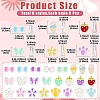 36Pcs 6 Styles Transparent Acrylic Beads ACRC-YW0001-04-2