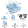 38Pcs Handmade Bumpy Glass Beads LAMP-FS0001-40-4