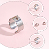24Pcs 304 Stainless Steel Finger Ring Settings STAS-BBC0010-09B-6