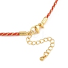 2MM Nylon Braided Cord Necklace Making MAK-A019-02G-21-3