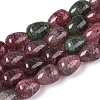 Baking Paint Crackle Glass Beads Strands DGLA-N019-03A-12-1