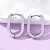 Non-Tarnish 304 Stainless Steel Huggie Hoop Earrings X-STAS-H156-11A-P-1