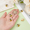 Bee Enamel Pins JEWB-WH0030-105A-3