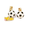 Brass Enamel Pendants KK-CBAEBFB-01A-G-1