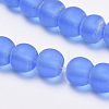 Transparent Glass Beads Strands GLAA-Q064-08-4mm-3