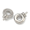 Brass Micro Pave Cubic Zirconia Peg Bails KK-D229-15P-2