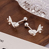 Brass Stud Earrings for Women WGD599F-01-4
