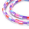 Handmade Polymer Clay Bead Strands CLAY-S096-014-4