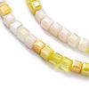 Gradient Color Electroplate Glass Bead Strands X-GLAA-E042-05C-3