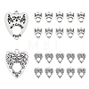 40Pcs 2 Style Tibetan Style Alloy Pendants FIND-DC0003-21-1