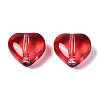 Transparent Spray Painted Glass Beads LS-X-GGLA-S054-012A-02-3