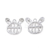 Alloy Crystal Rhinestone Pendants ALRI-H004-29P-1