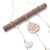 Electroplate Sea Shell Hanging Ornaments HJEW-JM04538-4